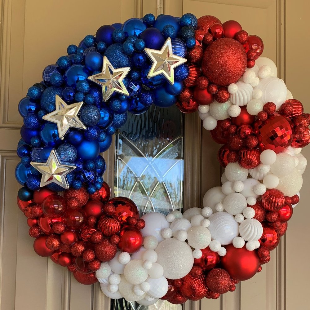 Patriotic American Wreath